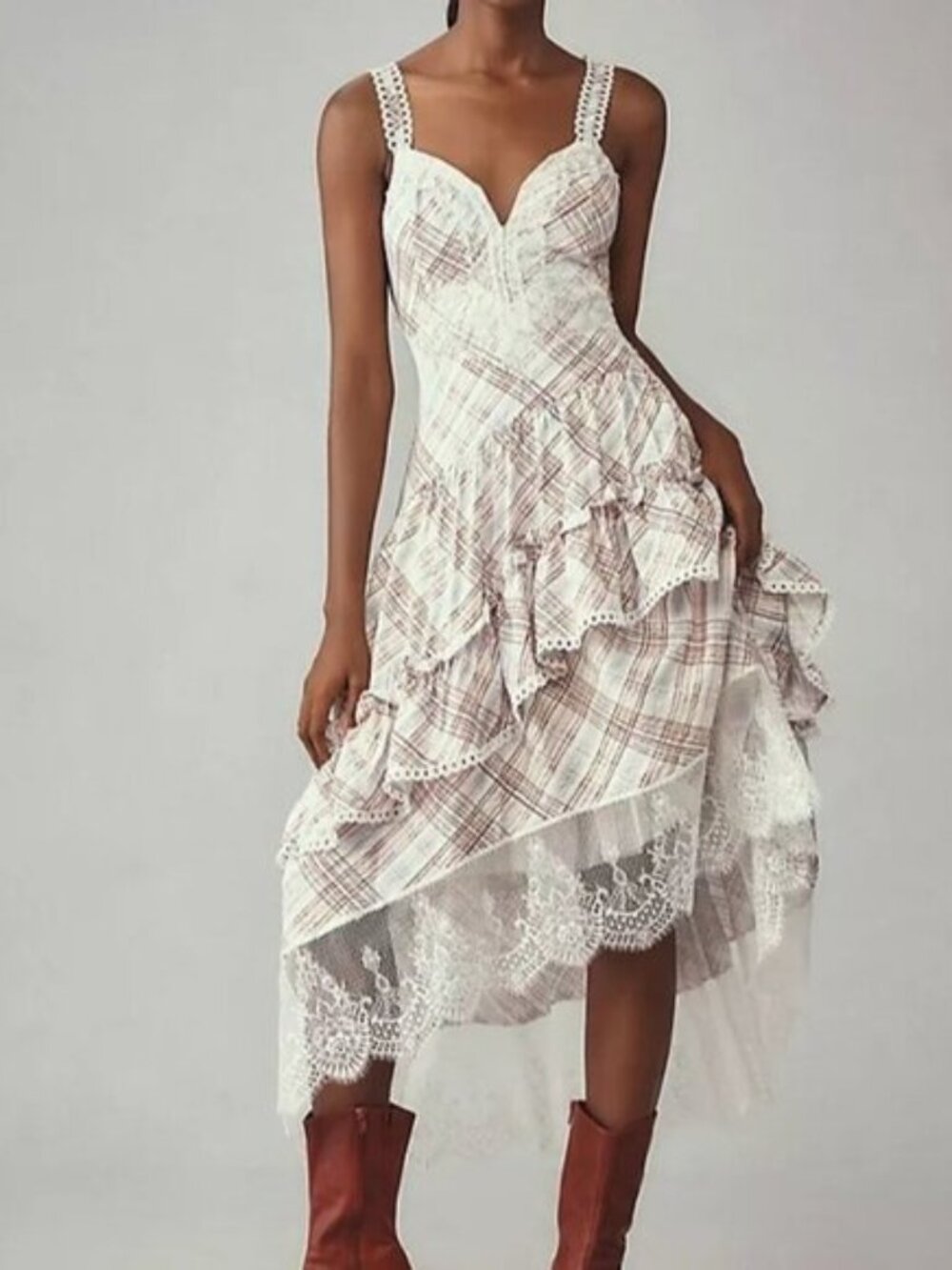 Anthropologie The Bobbi Tiered Midi Dress
